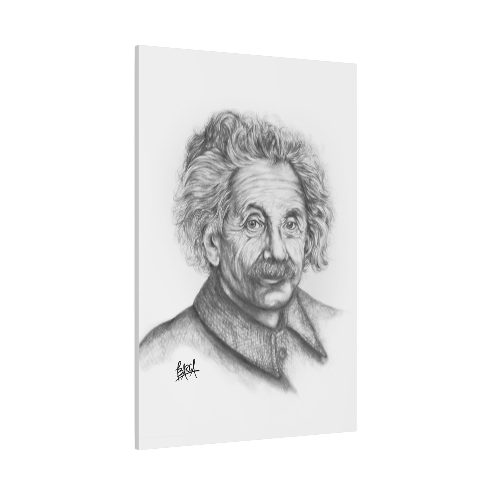 Graphite Pencil Sketch - Stylish Matte Canvas Print, Einstein Art Decor, Wall Art, Office Decor, Educational Gift, Art Lover Gift - Image 58