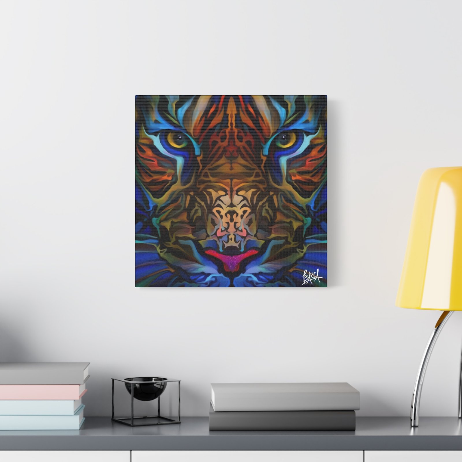 Animal Art Canvas - Portrait Vibrant Tiger Canvas Wall Art, Colorful Animal Decor, Modern Home Aesthetic, Gift for Art Lovers, Unique Wildlife Artwork - Image 87