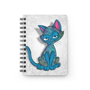 Sassy Cat Art - Whimsical Paint Splatter Sassy Cat Spiral Bound Journal | Cute Cat Notebook for Cat Lovers | Creative Journal for Writing & Sketching | Gift for Kids & [...]
