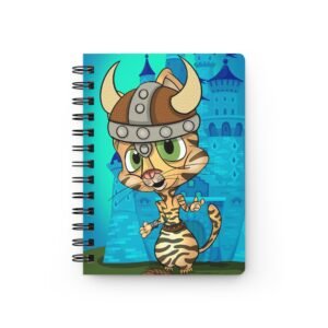 Cat-Tastic Art - Viking Cat Spiral Bound Journal, Fun Writing Notebook, Cute Sketchbook, Kids Gift, Adventure Diary, School Supplies