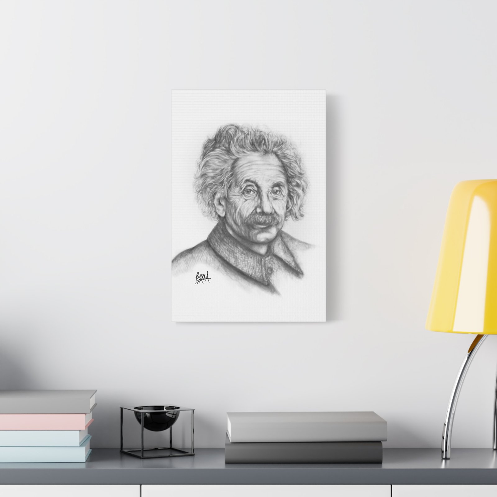 Graphite Pencil Sketch - Stylish Matte Canvas Print, Einstein Art Decor, Wall Art, Office Decor, Educational Gift, Art Lover Gift - Image 19