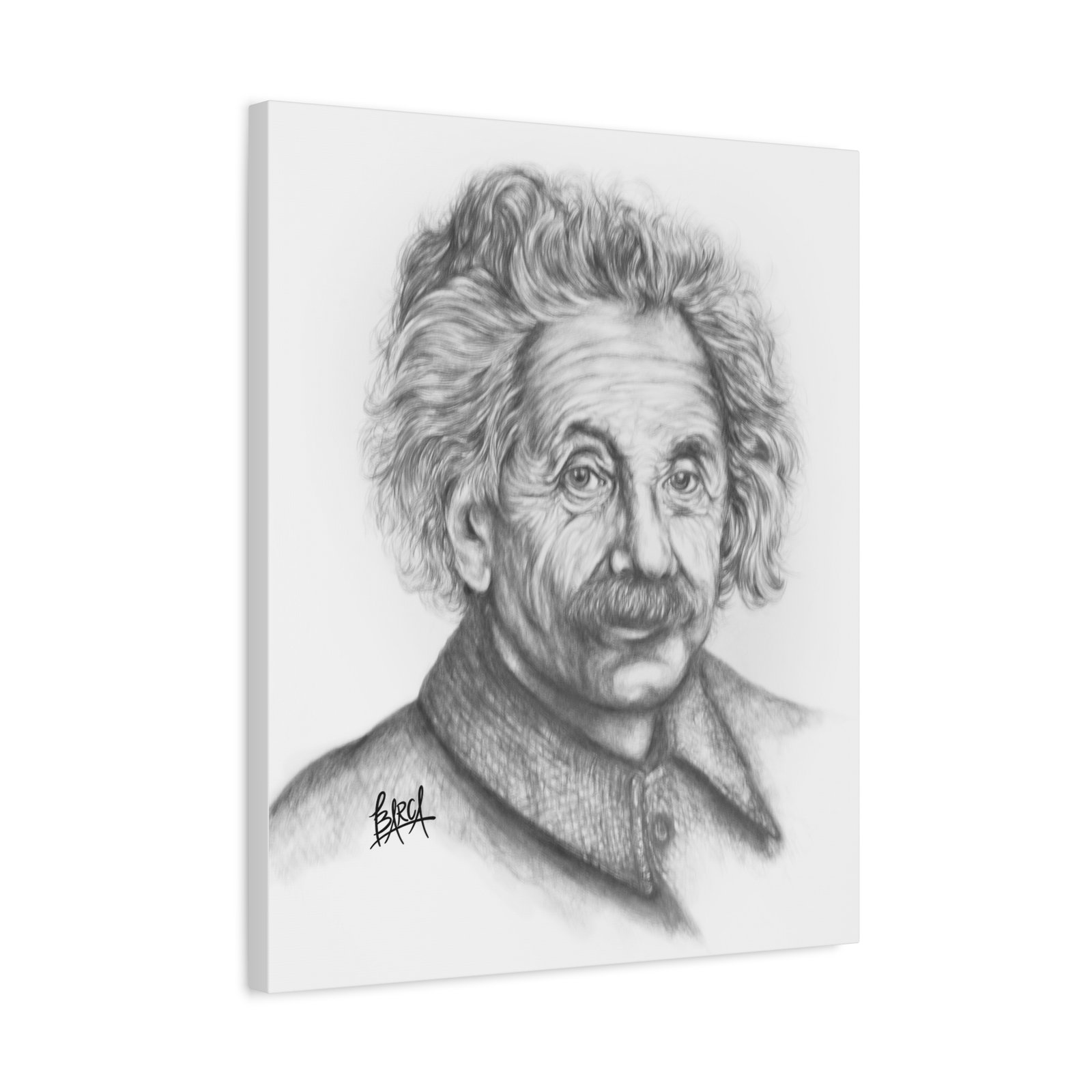 Graphite Pencil Sketch - Stylish Matte Canvas Print, Einstein Art Decor, Wall Art, Office Decor, Educational Gift, Art Lover Gift - Image 30