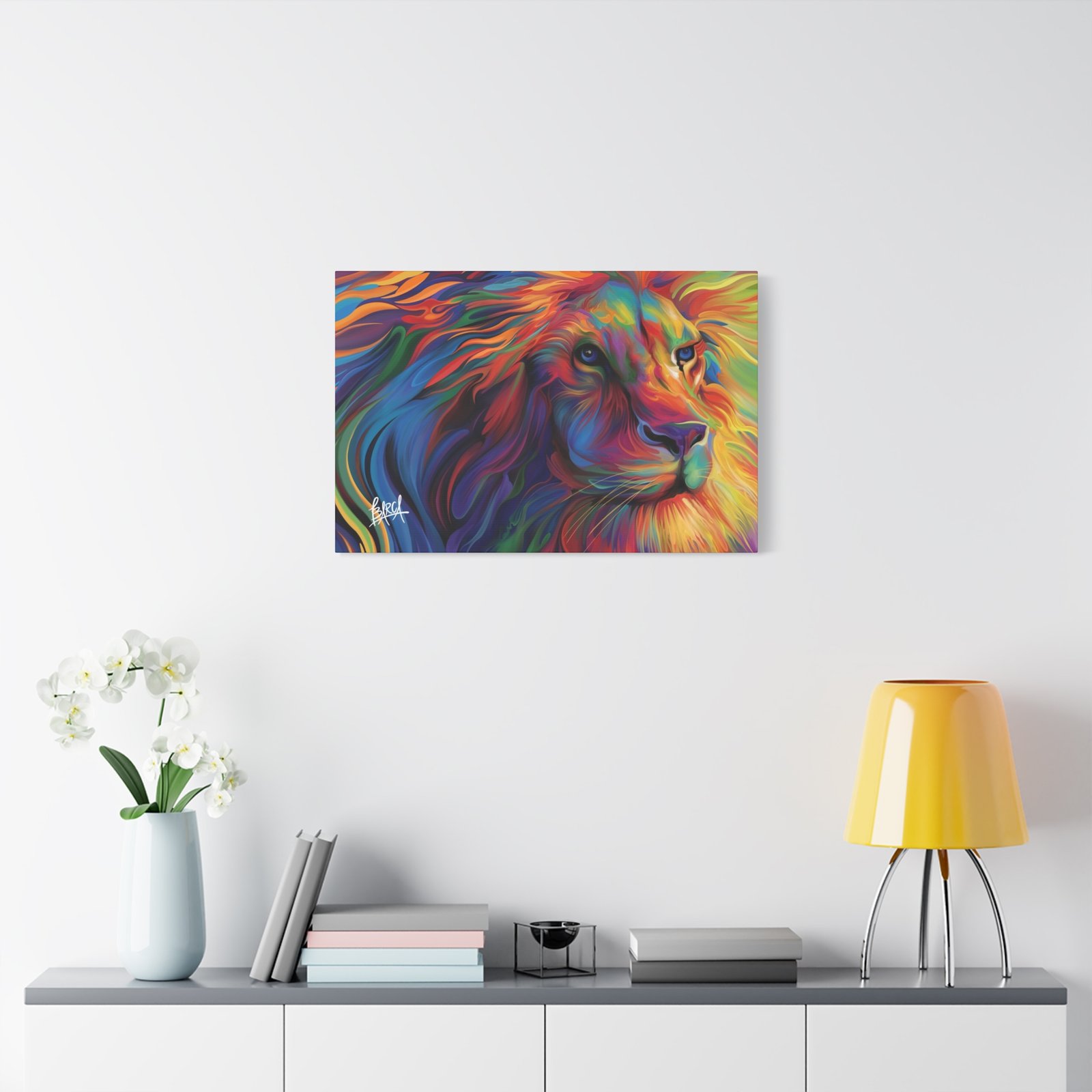 Animal Art Canvas - Vibrant Lion Canvas Art, Colorful Wall Decor, Animal Lover Gift, Bold Home Decoration, African Wildlife Art, Unique Art Piece - Image 43