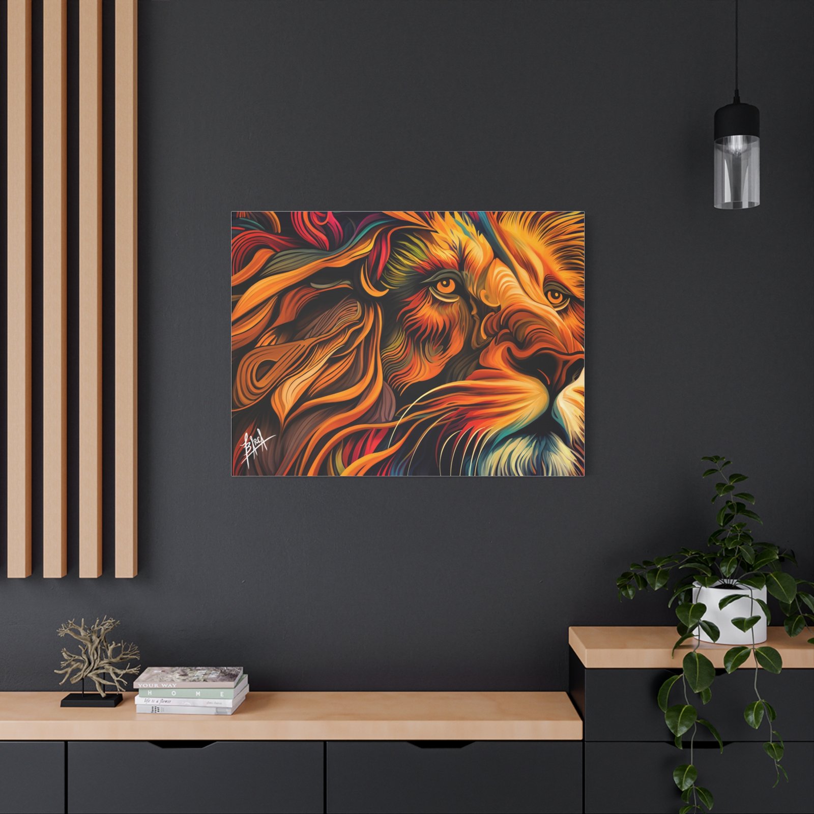 Animal Art Canvas - Vibrant Lion Canvas Art | Colorful Wall Decor, Animal Lover Gift, Living Room Accent, Nature Inspired Decoration, Unique Home Art - Image 52