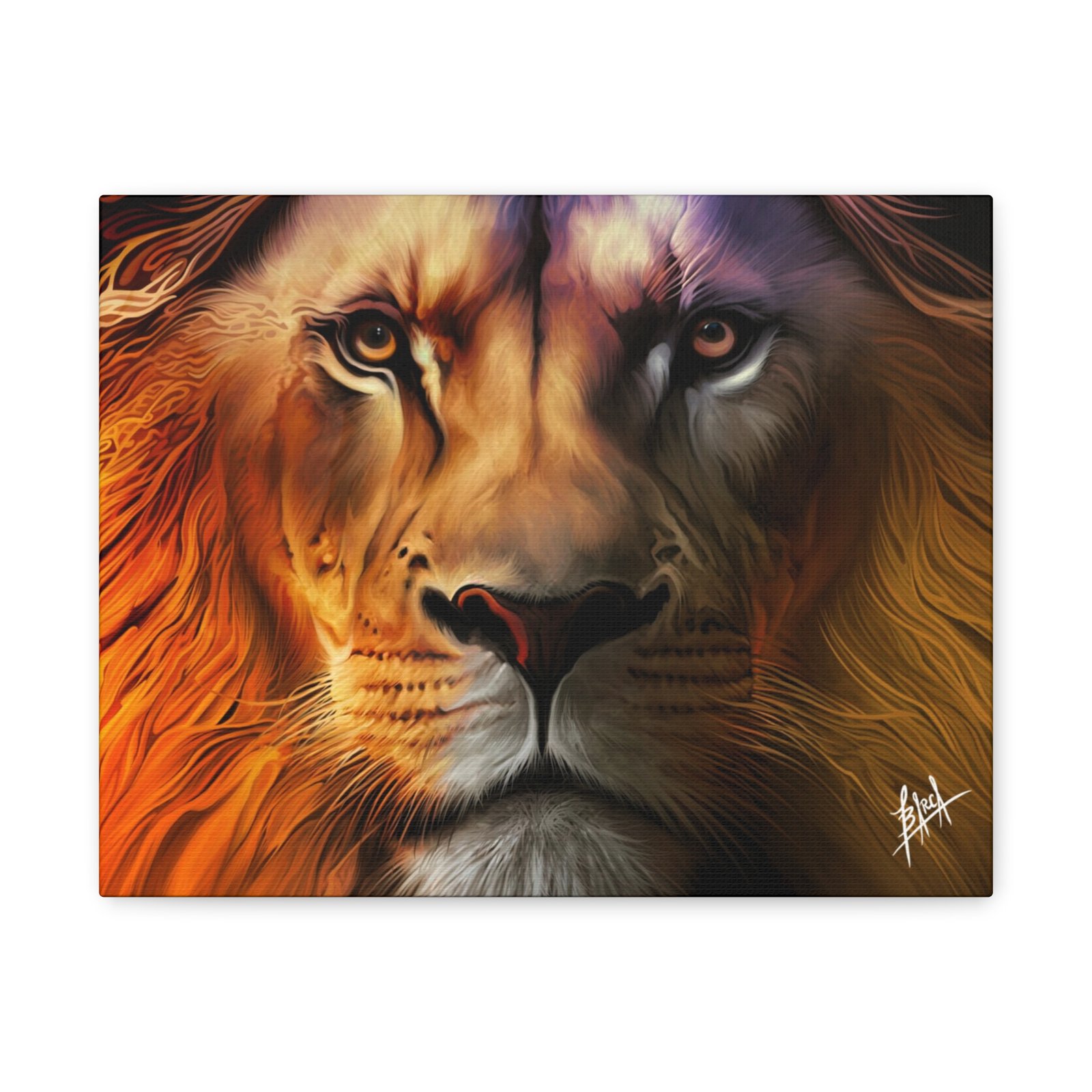Animal Art Canvas - Majestic Lion Canvas Wall Art, Perfect for Animal Lovers, Home Decor, Gift for Nature Enthusiasts, Living Room Artwork, Bold Lion Portrait - Image 9