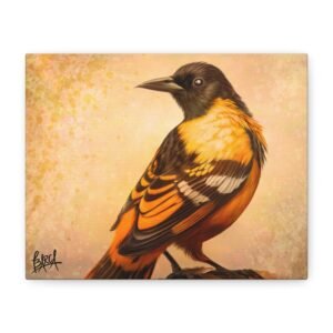 Animal Art Canvas - Vibrant Bird Canvas Art Print, Wildlife Decor, Nature Home Decor, Gift for Bird Lovers, Colorful Animal Wall Art