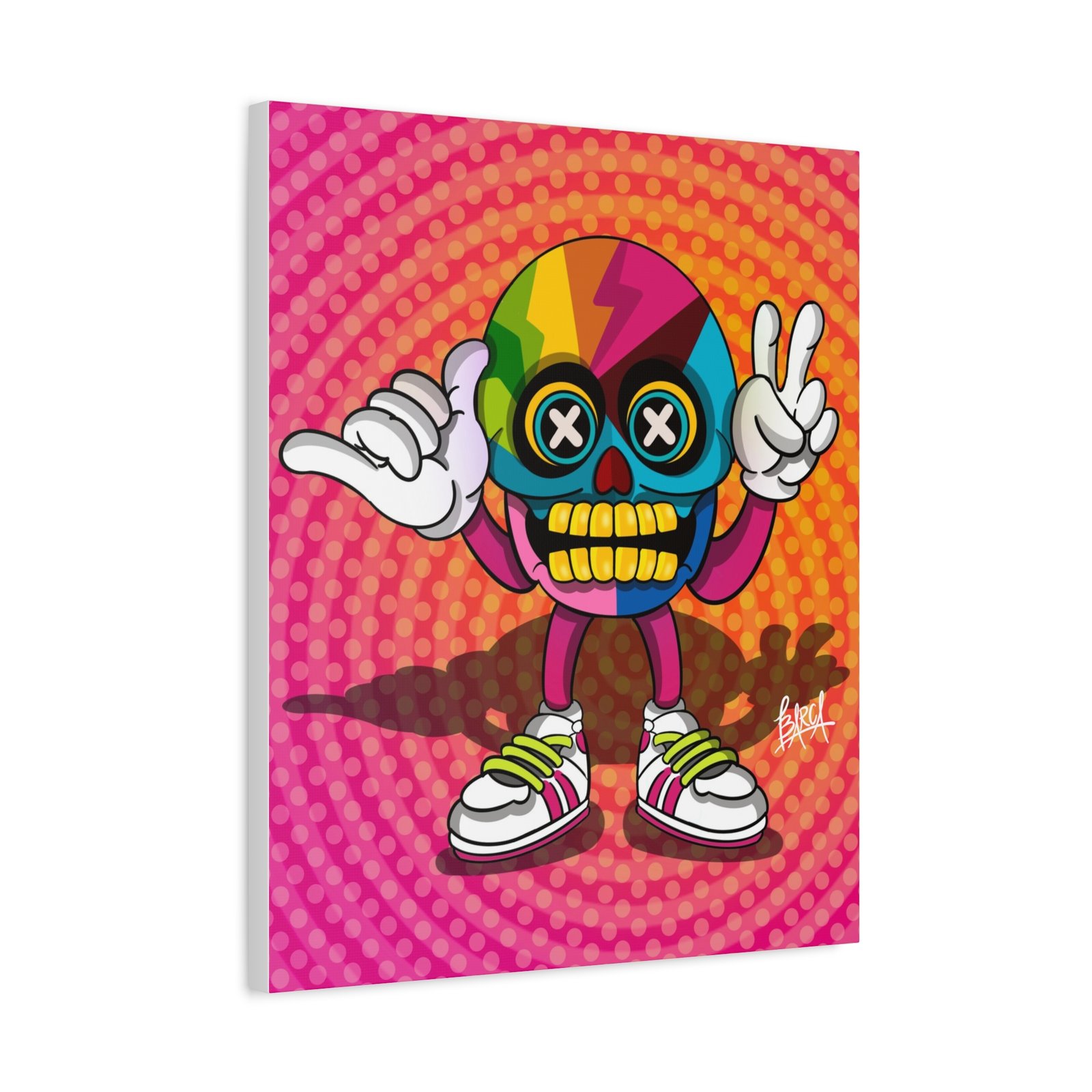 Other Art Portrait - Colorful Skull Canvas Art Print, Psychedelic Wall Decor, Unique Gift for Art Lovers, Vibrant Home Decor, Fun Room Accent - Image 22