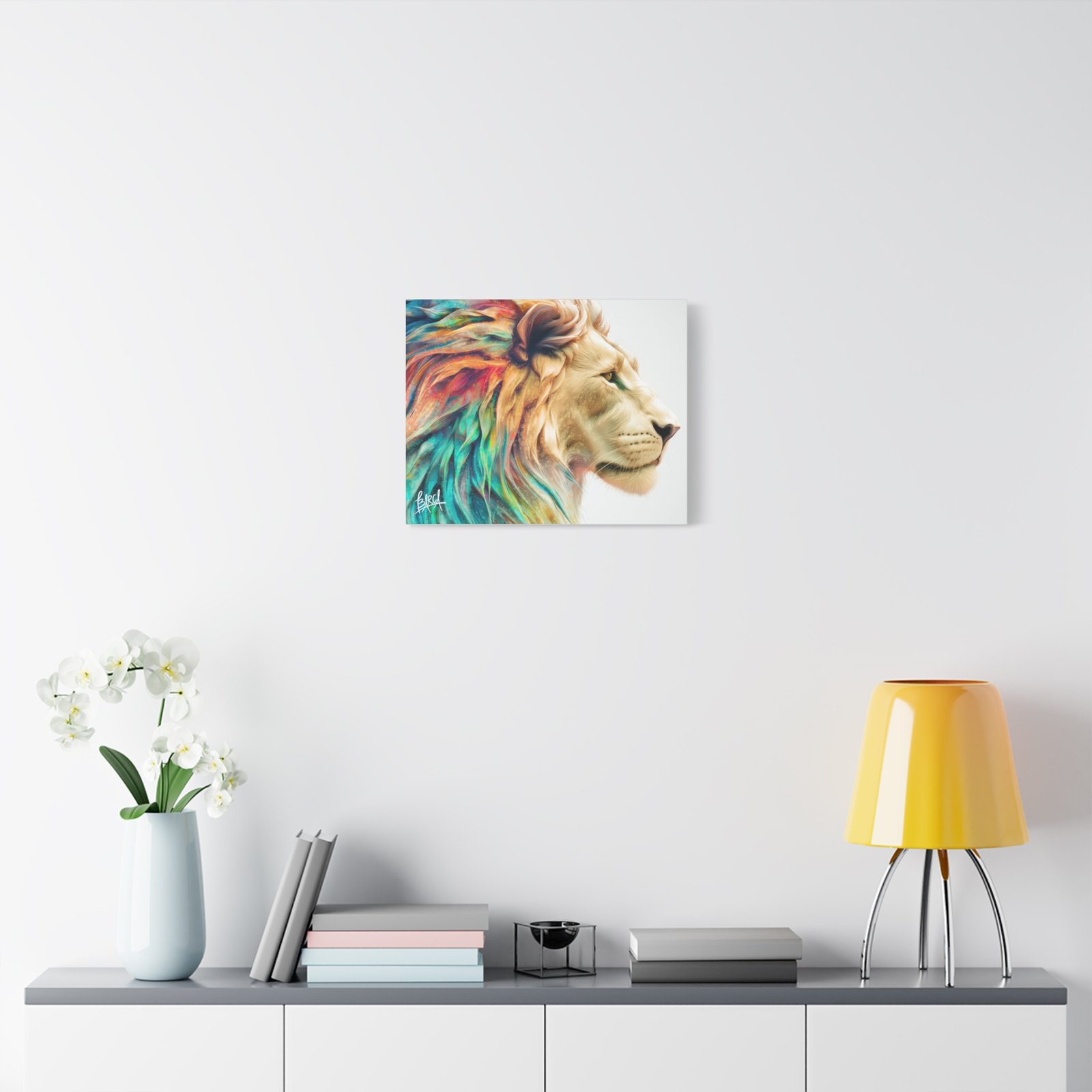 Animal Art Canvas - Vibrant Lion Canvas Wall Art, Colorful Stretched Canvas, Home Decor, Animal Art, Gift for Animal Lovers, Living Room Decoration - Image 19