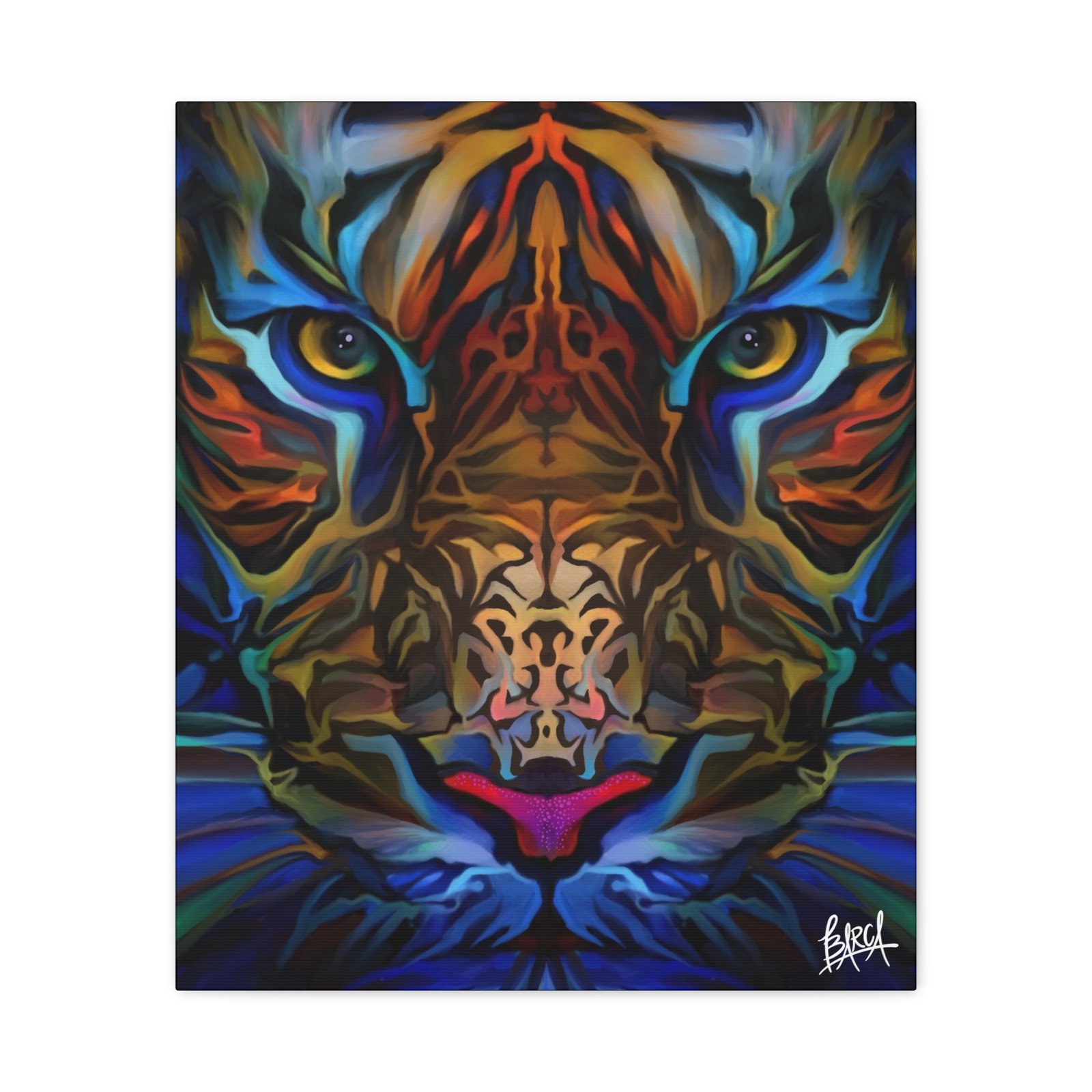 Animal Art Canvas - Portrait Vibrant Tiger Canvas Wall Art, Colorful Animal Decor, Modern Home Aesthetic, Gift for Art Lovers, Unique Wildlife Artwork - Image 33