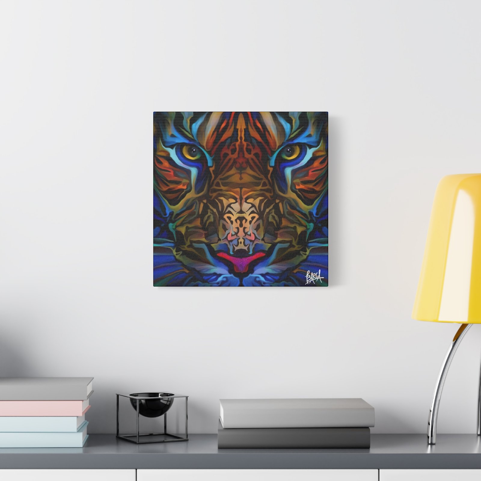 Animal Art Canvas - Portrait Vibrant Tiger Canvas Wall Art, Colorful Animal Decor, Modern Home Aesthetic, Gift for Art Lovers, Unique Wildlife Artwork - Image 83