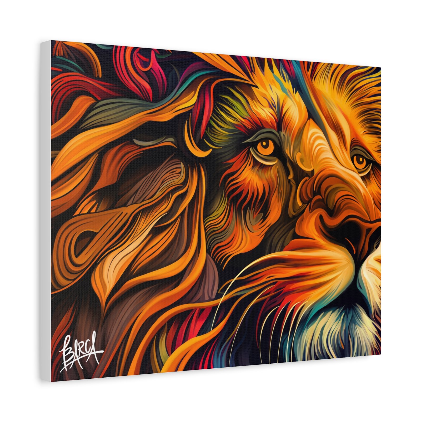 Animal Art Canvas - Colorful Lion Canvas Art, Wall Decor, Animal Portrait, Vibrant Home Decor, Wildlife Art, Gift for Animal Lovers, Modern Art Piece - Image 22