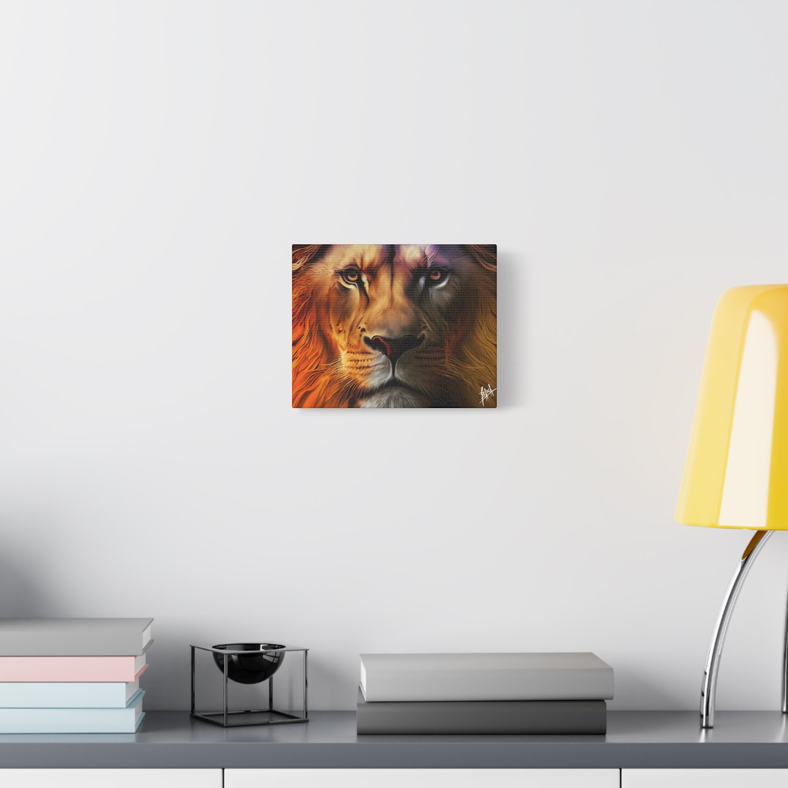 Animal Art Canvas - Majestic Lion Canvas Wall Art, Perfect for Animal Lovers, Home Decor, Gift for Nature Enthusiasts, Living Room Artwork, Bold Lion Portrait - Image 3