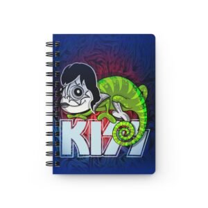 Chamo Pop Art - KISS Vibrant Spiral Bound Journal for Music Lovers, Ace Frehley KISS Fan Gift, Colorful Notebook, Creative Journal, Rock and Roll Memoir