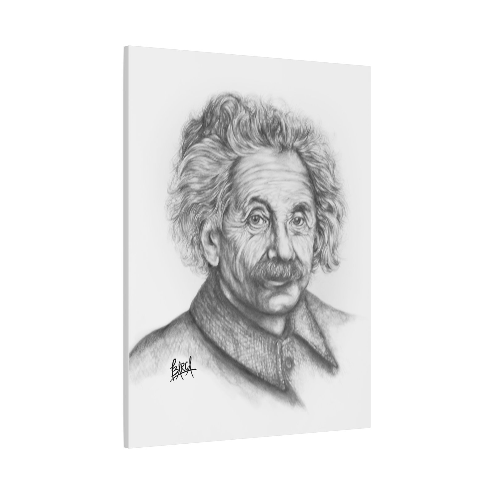 Graphite Pencil Sketch - Stylish Matte Canvas Print, Einstein Art Decor, Wall Art, Office Decor, Educational Gift, Art Lover Gift - Image 54