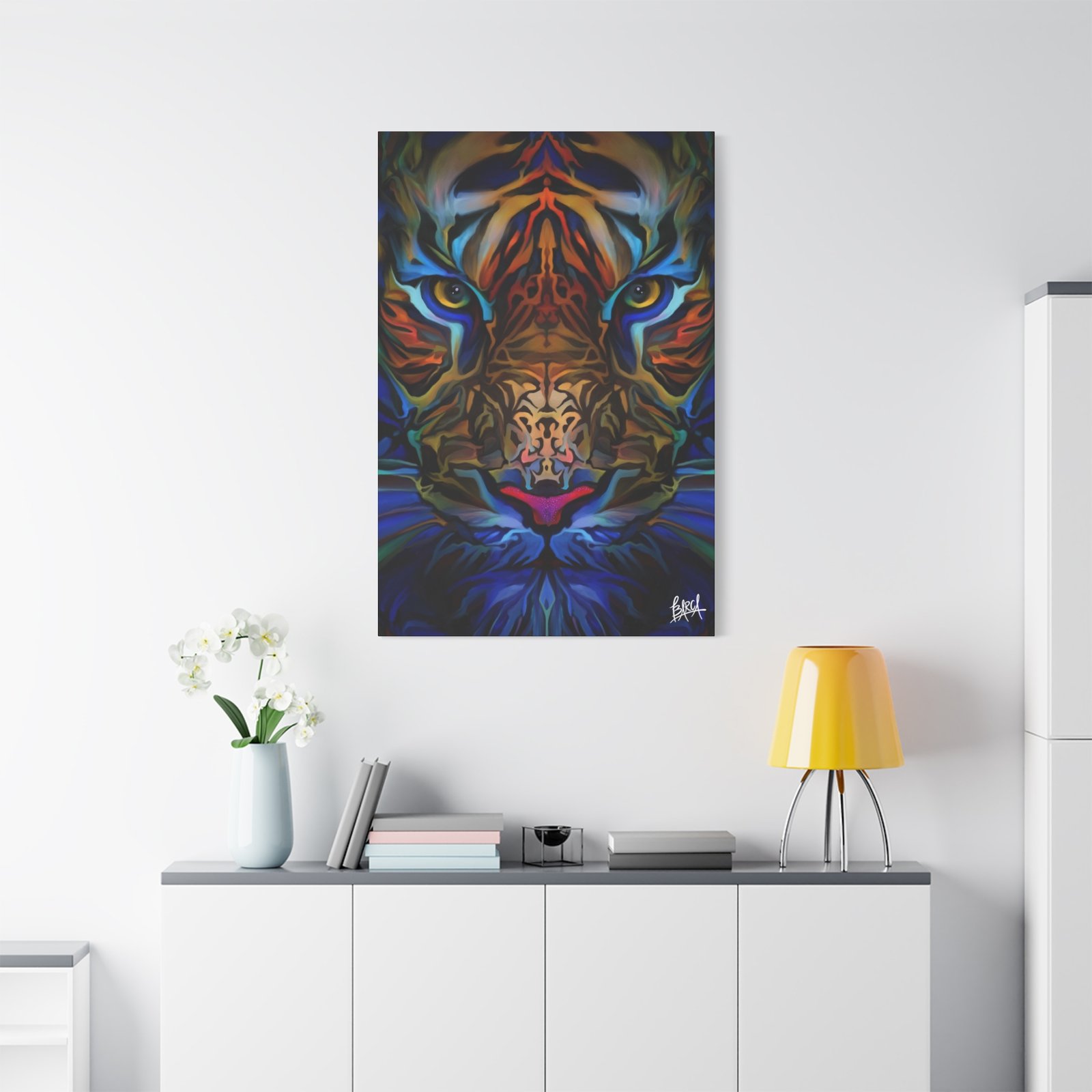 Animal Art Canvas - Portrait Vibrant Tiger Canvas Wall Art, Colorful Animal Decor, Modern Home Aesthetic, Gift for Art Lovers, Unique Wildlife Artwork - Image 59