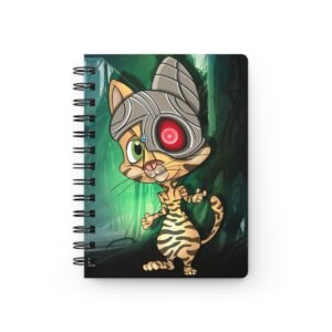 Cat-Tastic Art - Cyborg Cat Journal – Whimsical Spiral Bound Notebook for Creative Minds, Cat Lovers, Gift for Writers, Sketchbook, School Supplies, [...]