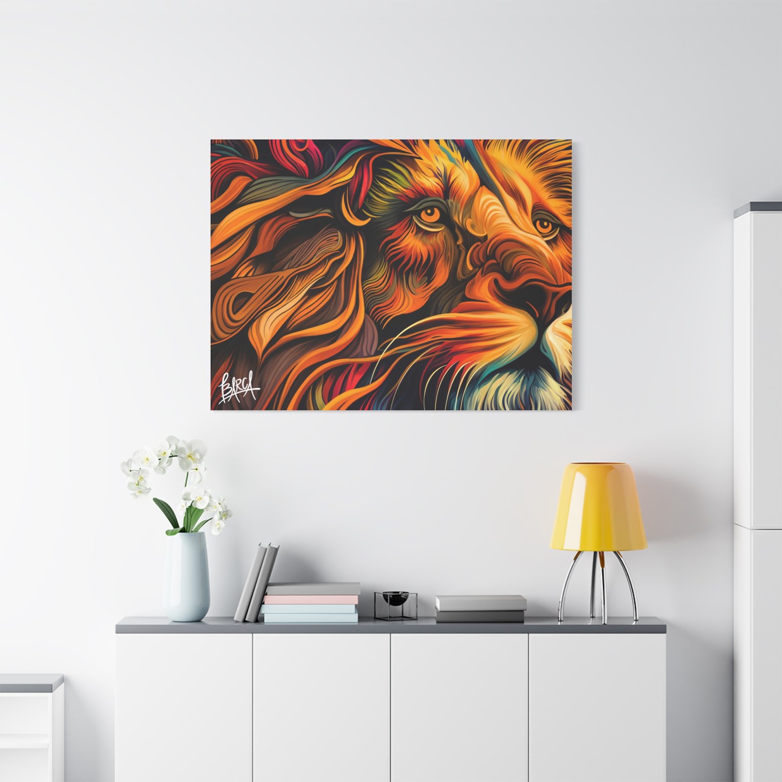Animal Art Canvas - Colorful Lion Canvas Art, Wall Decor, Animal Portrait, Vibrant Home Decor, Wildlife Art, Gift for Animal Lovers, Modern Art Piece - Image 59