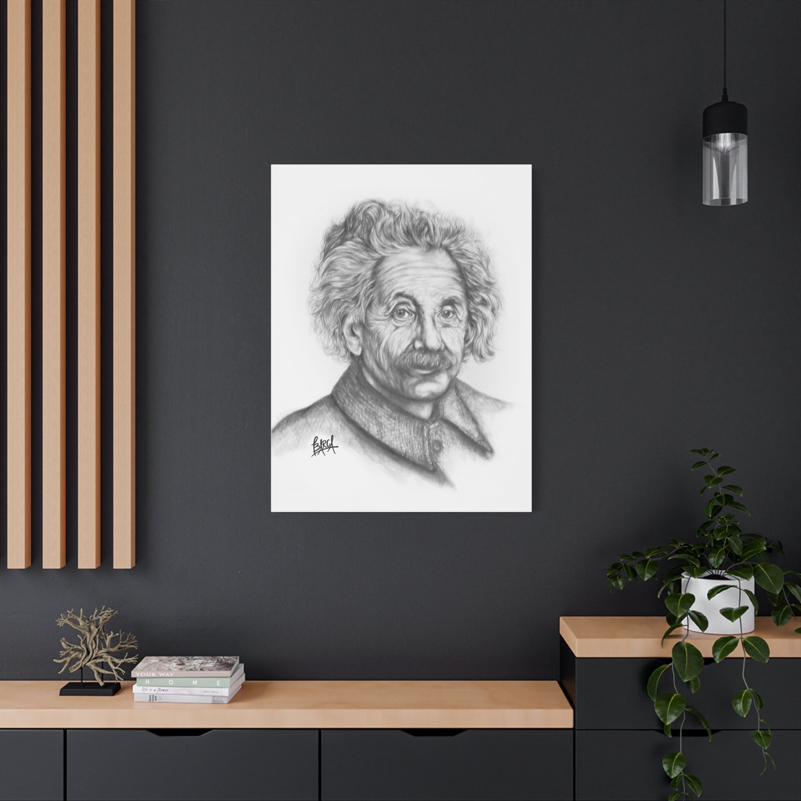 Graphite Pencil Sketch - Stylish Matte Canvas Print, Einstein Art Decor, Wall Art, Office Decor, Educational Gift, Art Lover Gift - Image 48