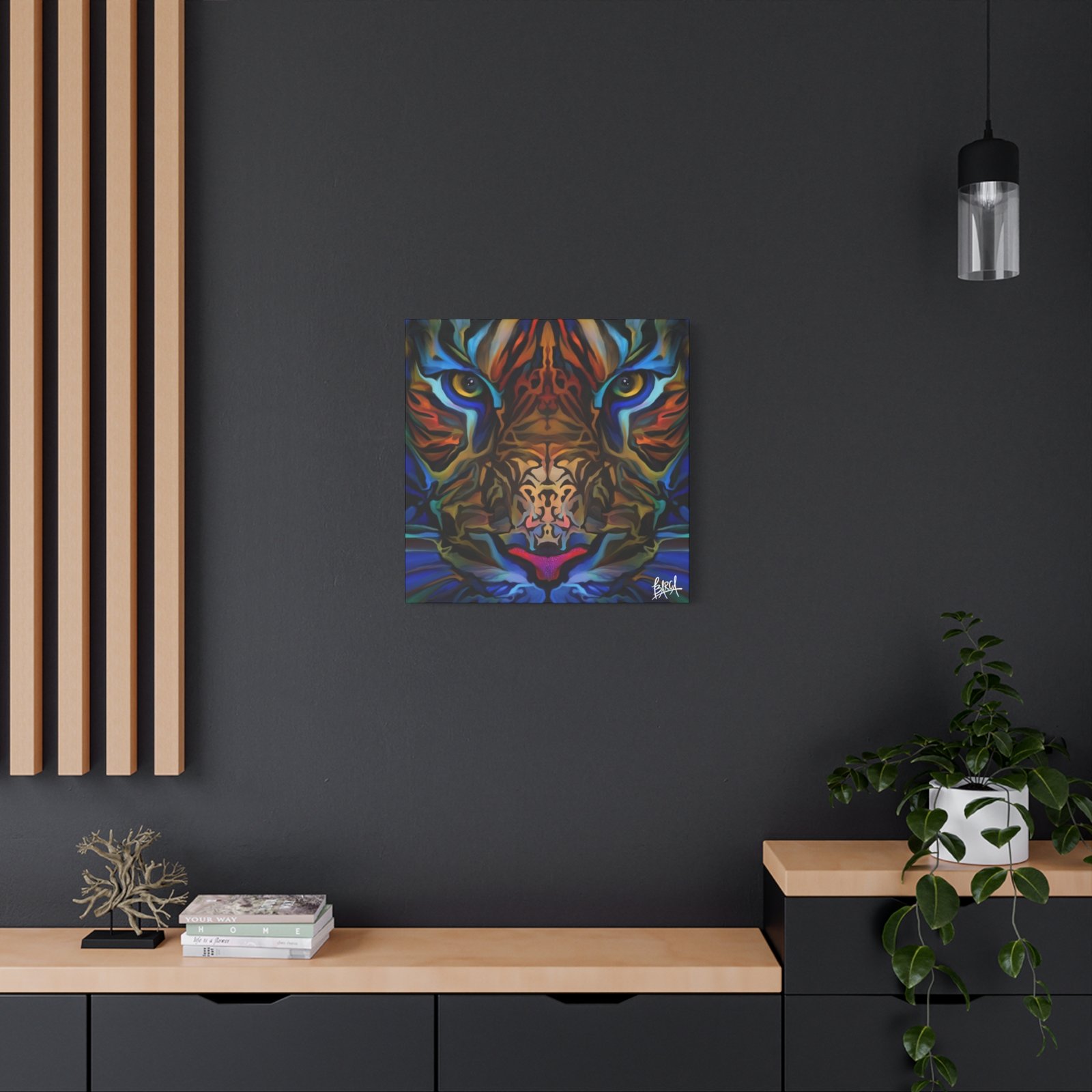 Animal Art Canvas - Portrait Vibrant Tiger Canvas Wall Art, Colorful Animal Decor, Modern Home Aesthetic, Gift for Art Lovers, Unique Wildlife Artwork - Image 96