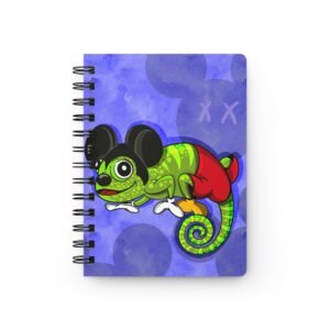 Chamo Pop Art - Disney Inspired Mickey Mouse Chameleon Spiral Journal, Cute Art Notebook, Cartoon Sketchbook, Funny Writing Journal, Gift for Kids