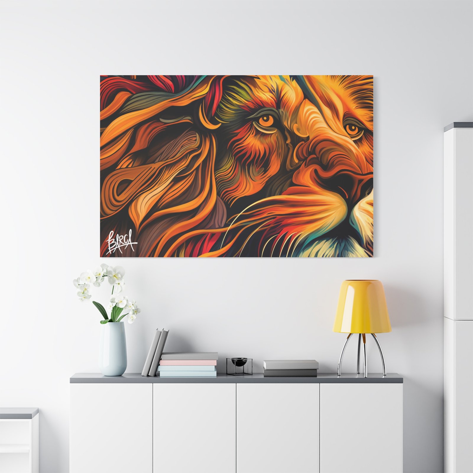 Animal Art Canvas - Colorful Lion Canvas Art, Wall Decor, Animal Portrait, Vibrant Home Decor, Wildlife Art, Gift for Animal Lovers, Modern Art Piece - Image 63