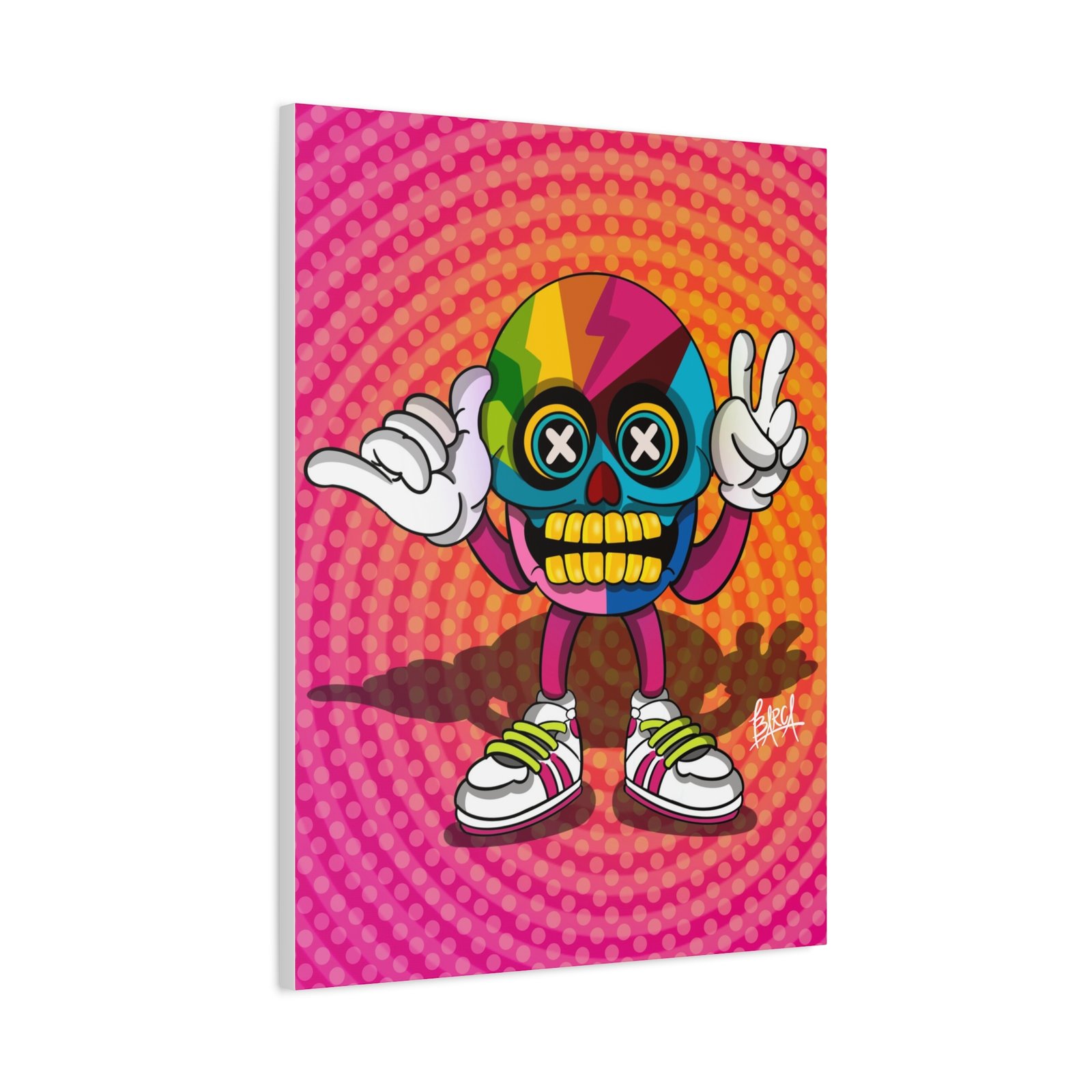 Other Art Portrait - Colorful Skull Canvas Art Print, Psychedelic Wall Decor, Unique Gift for Art Lovers, Vibrant Home Decor, Fun Room Accent - Image 30