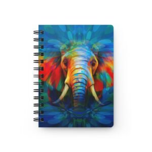 Animal Art Elephant - Vibrant Elephant Spiral Bound Journal, Colorful Notebook for Art Lovers, Unique Gift for Artists, Creative Journal for Writing, [...]
