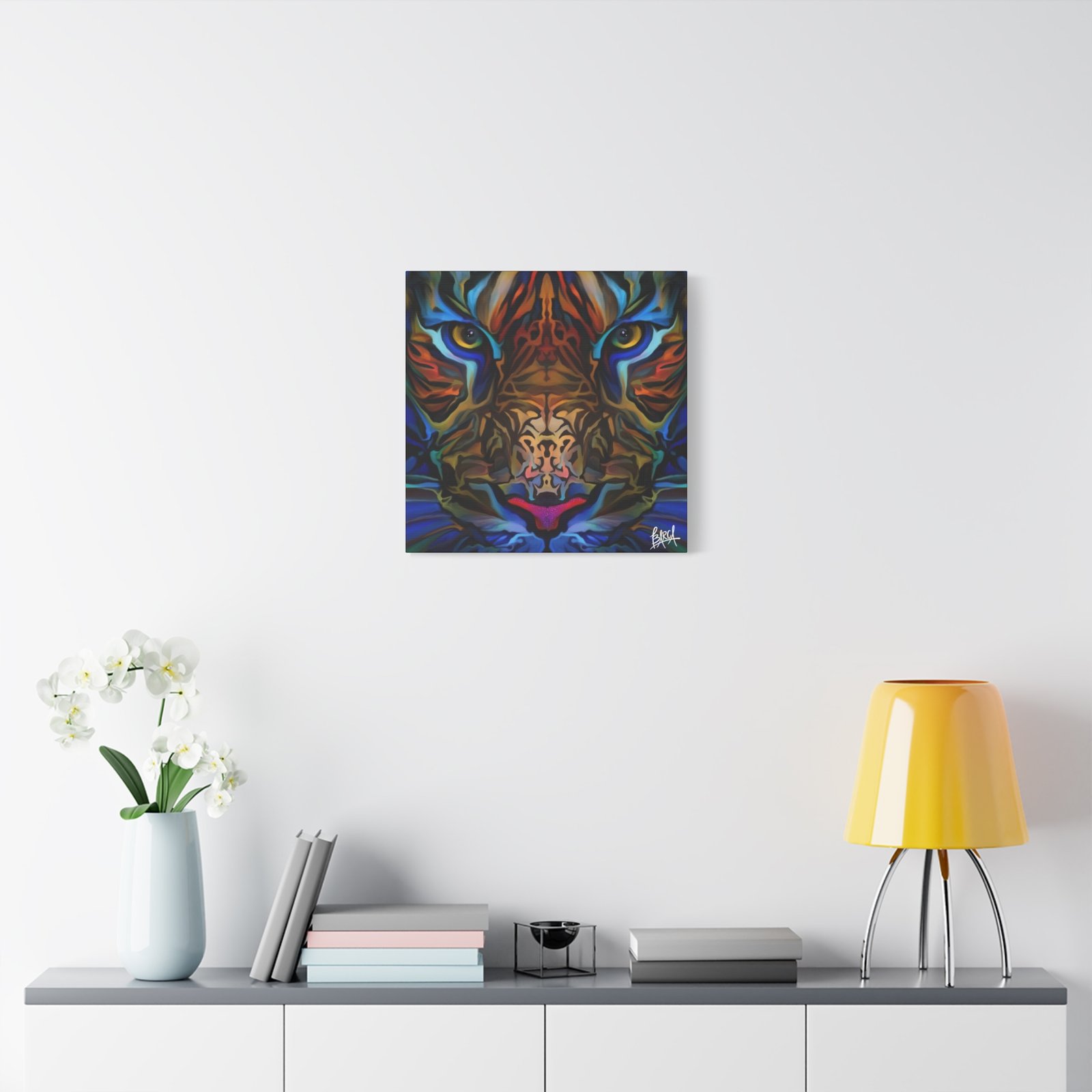Animal Art Canvas - Portrait Vibrant Tiger Canvas Wall Art, Colorful Animal Decor, Modern Home Aesthetic, Gift for Art Lovers, Unique Wildlife Artwork - Image 91