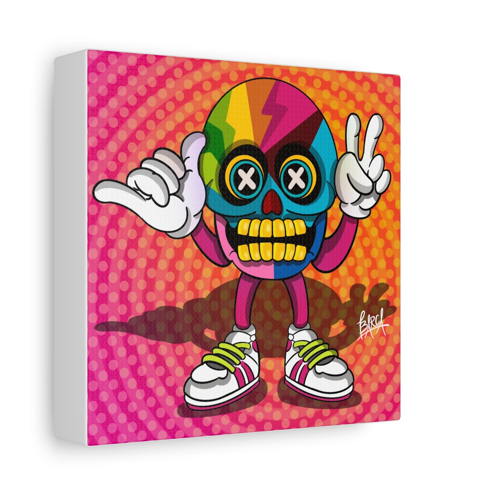 Other Art Portrait - Colorful Skull Canvas Art Print, Psychedelic Wall Decor, Unique Gift for Art Lovers, Vibrant Home Decor, Fun Room Accent - Image 42