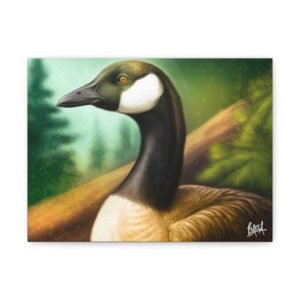 Animal Art Canvas - Canvas Wall Art - Realistic Goose Illustration, Nature Decor, Wildlife Art, Animal Lover Gift, Home Decor