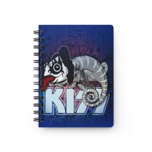 Chamo Pop Art - KISS-Inspired Spiral Bound Journal for Music Lovers Gene Simmons, Concert Notes, Gifts for Fans, Writing Journal, Sketchbook, Unique Stationery