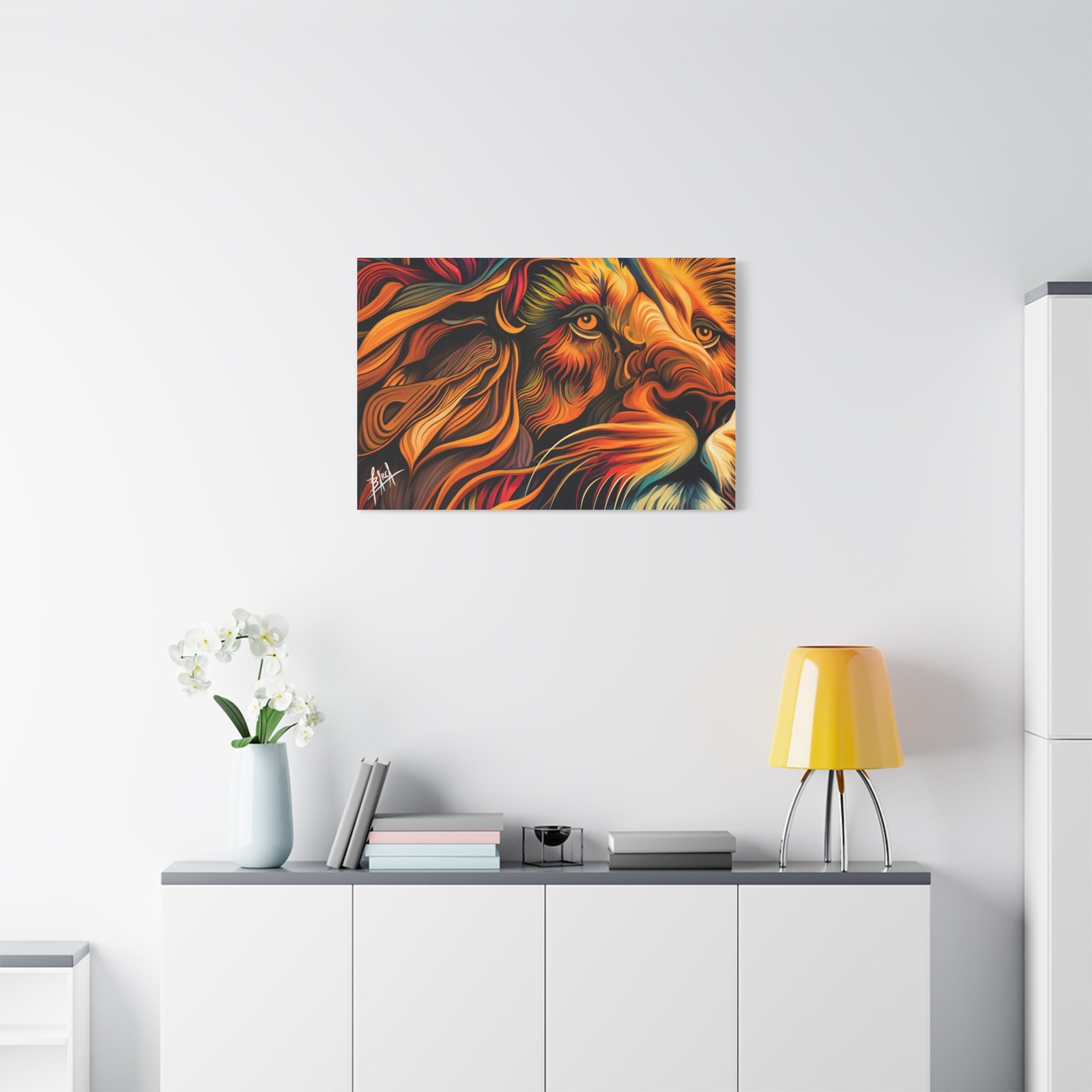 Animal Art Canvas - Vibrant Lion Canvas Art | Colorful Wall Decor, Animal Lover Gift, Living Room Accent, Nature Inspired Decoration, Unique Home Art - Image 47