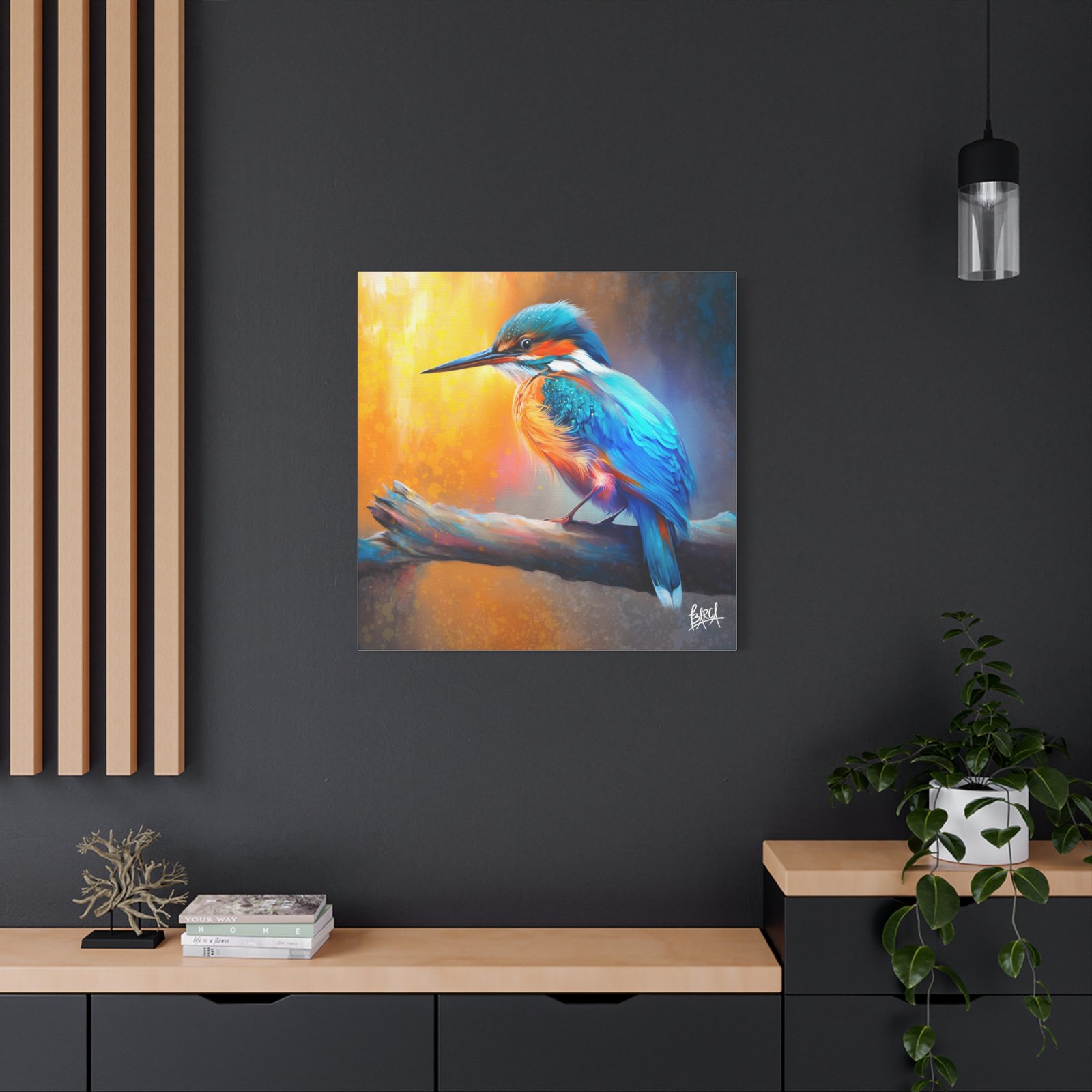 Animal Art Canvas - Colorful Bird Canvas Art, Stretched Wall Decor, Nature Lover Gift, Home Decoration, Bird Painting for Birdwatchers, Wildlife Art - Image 36