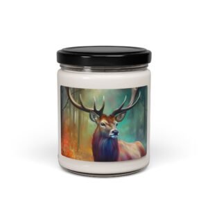 Candle - Animal Art Nature-Inspired Scented Soy Candle | Calming Aromatherapy Candle | Eco-Friendly Gift | Home Decor | Forest-Themed Candle