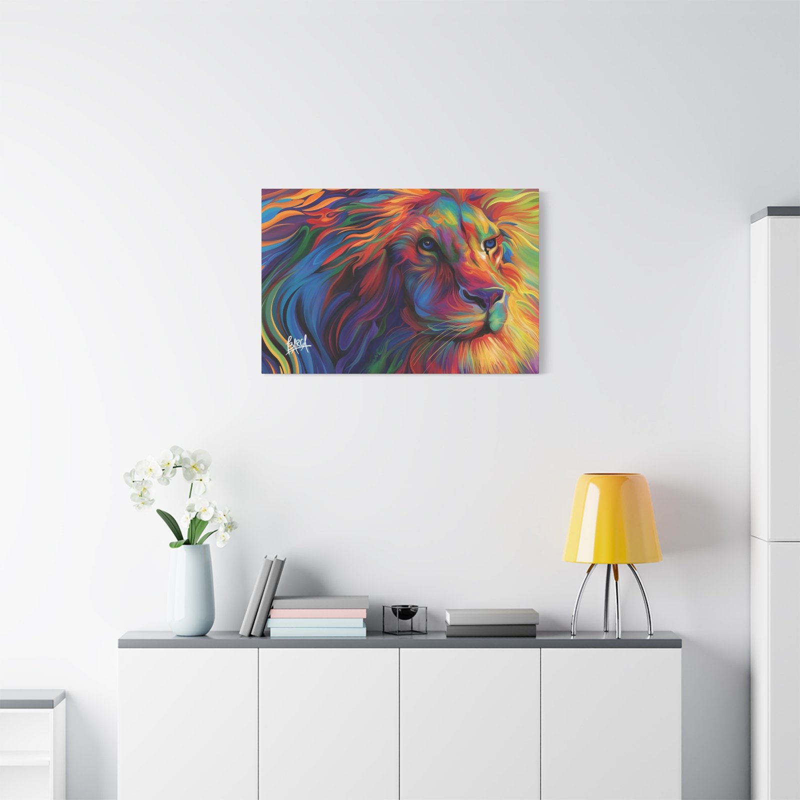 Animal Art Canvas - Vibrant Lion Canvas Art, Colorful Wall Decor, Animal Lover Gift, Bold Home Decoration, African Wildlife Art, Unique Art Piece - Image 55