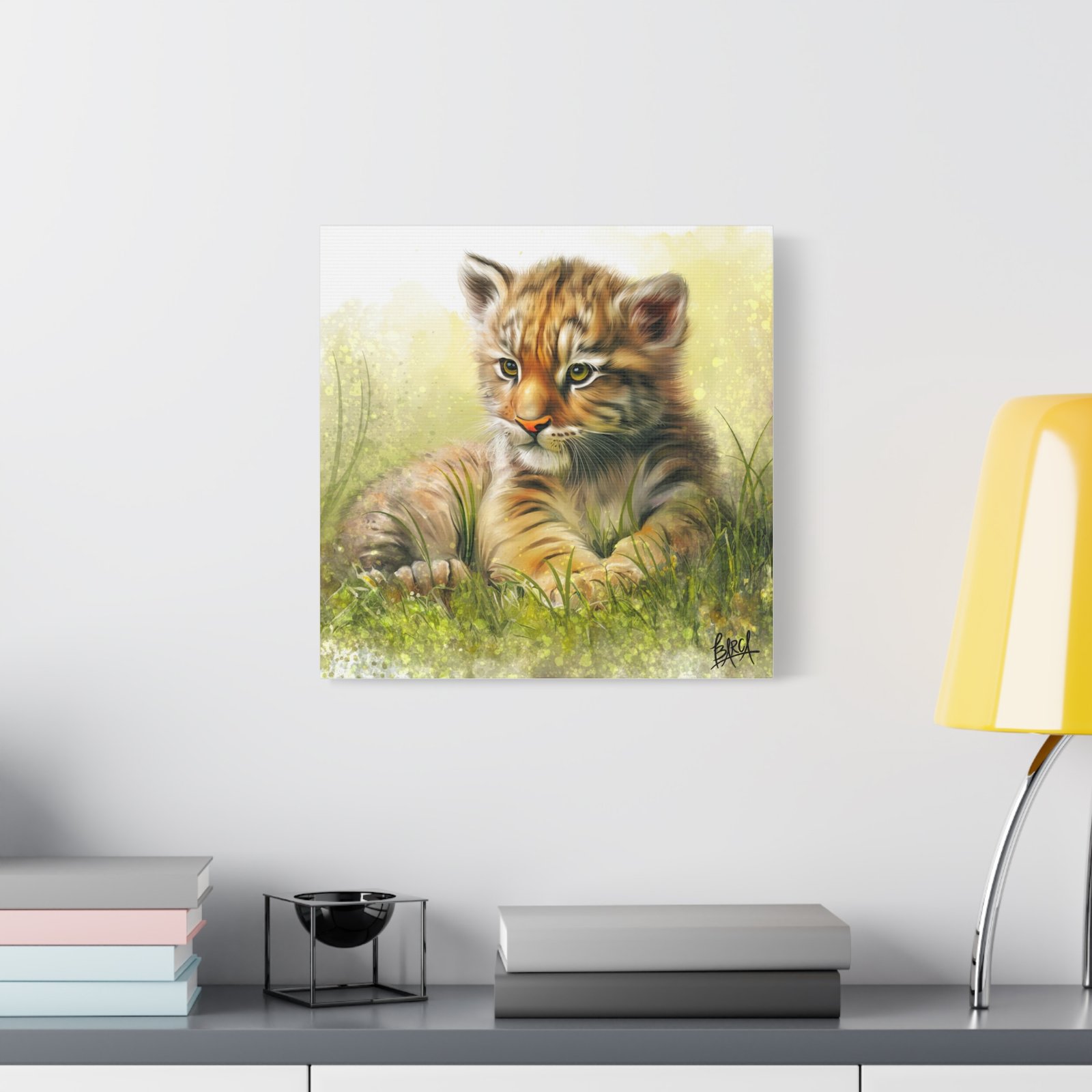 Animal Art Canvas - Tiger Cub Wall Art, Cute Animal Canvas Print for Nursery Decor, Baby Shower Gift, Wildlife Lover's Home Decor, Kid's Room Decoration - Image 19