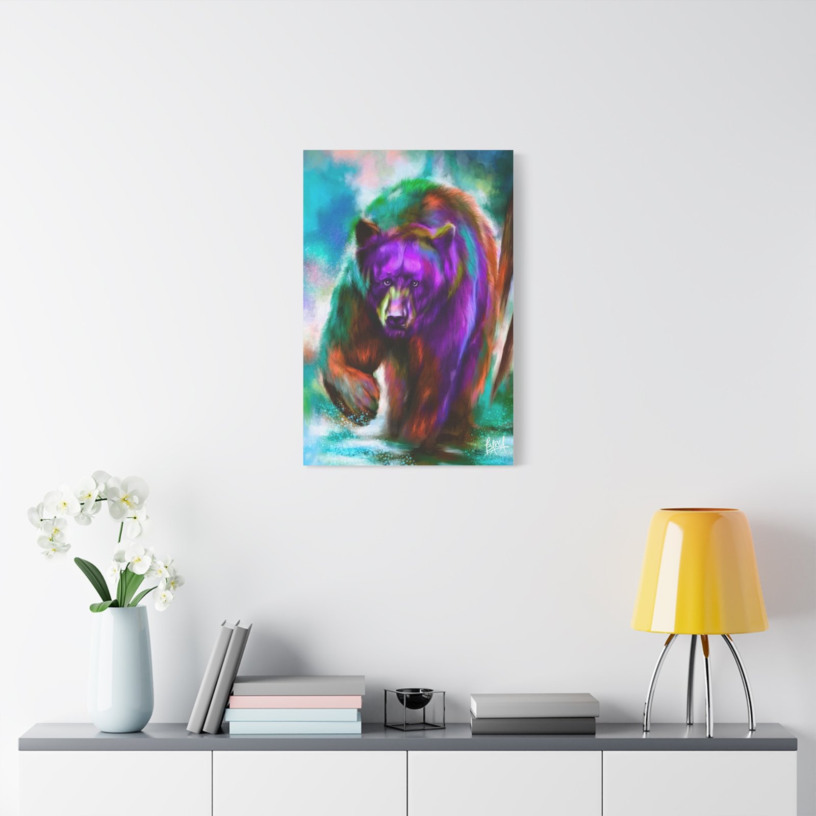 Animal Art Canvas - Portrait Vibrant Bear Canvas Art, Colorful Wall Decor, Animal Lover Gift, Colorful Home Decor, Wildlife Artwork, Unique Art Piece - Image 35