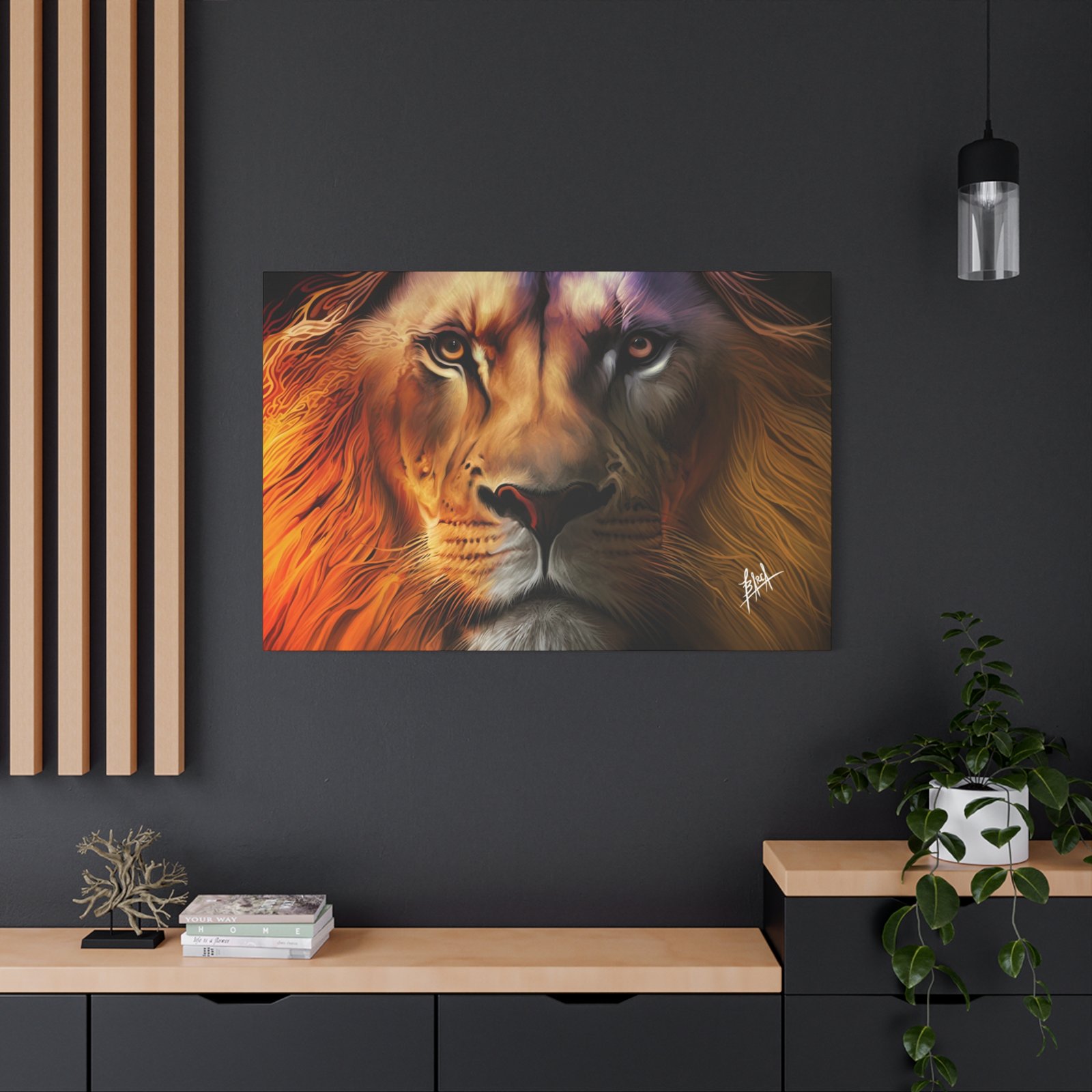 Animal Art Canvas - Majestic Lion Canvas Wall Art, Perfect for Animal Lovers, Home Decor, Gift for Nature Enthusiasts, Living Room Artwork, Bold Lion Portrait - Image 60