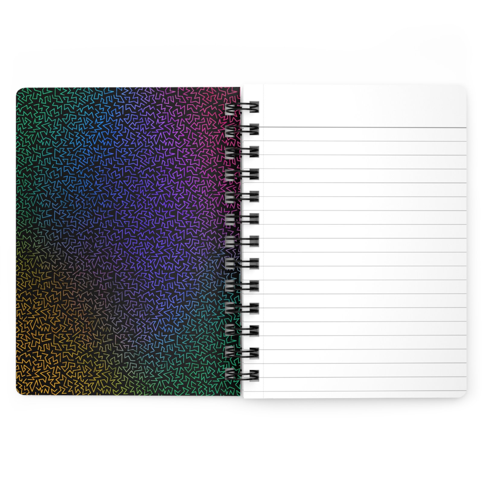 Sassy Cat Art - Vibrant Pink Skulls Sassy Cat-Themed Spiral Bound Journal with Unique Designs, Perfect for Cat Lovers, Gift for Students, Colorful Notebook, Creative Writing - Image 3