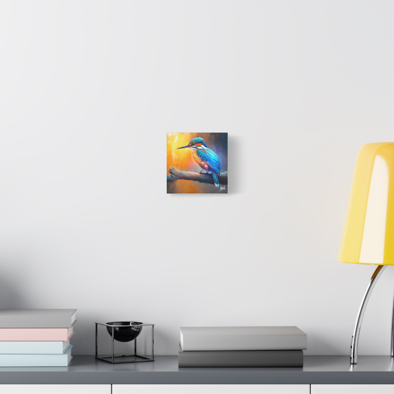 Animal Art Canvas - Colorful Bird Canvas Art, Stretched Wall Decor, Nature Lover Gift, Home Decoration, Bird Painting for Birdwatchers, Wildlife Art - Image 3