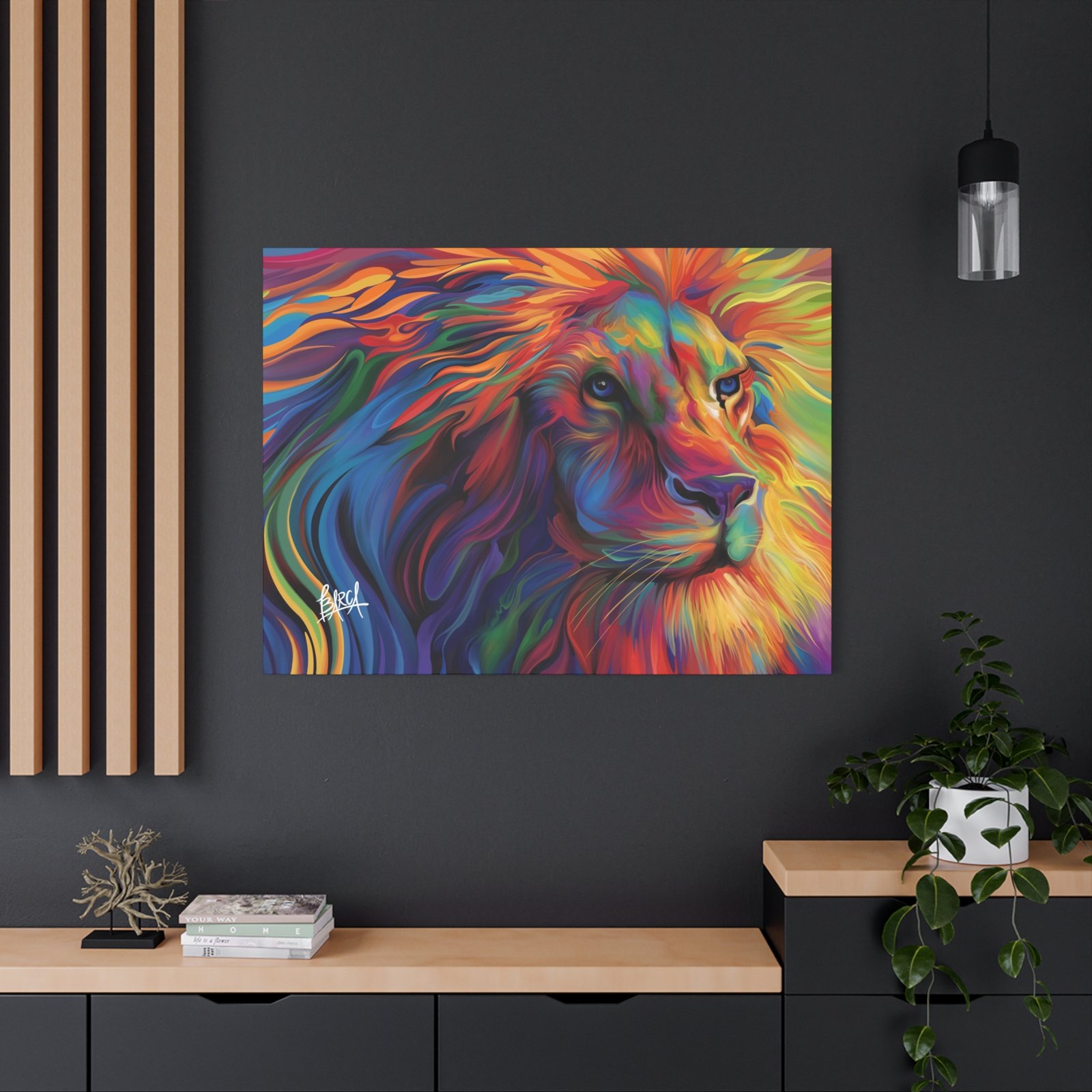 Animal Art Canvas - Vibrant Lion Canvas Art, Colorful Wall Decor, Animal Lover Gift, Bold Home Decoration, African Wildlife Art, Unique Art Piece - Image 76