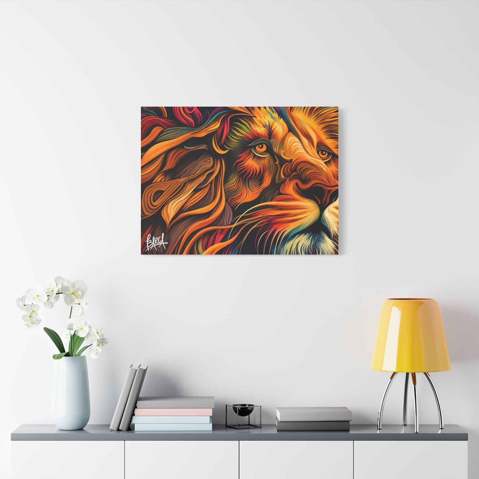 Animal Art Canvas - Colorful Lion Canvas Art, Wall Decor, Animal Portrait, Vibrant Home Decor, Wildlife Art, Gift for Animal Lovers, Modern Art Piece - Image 43