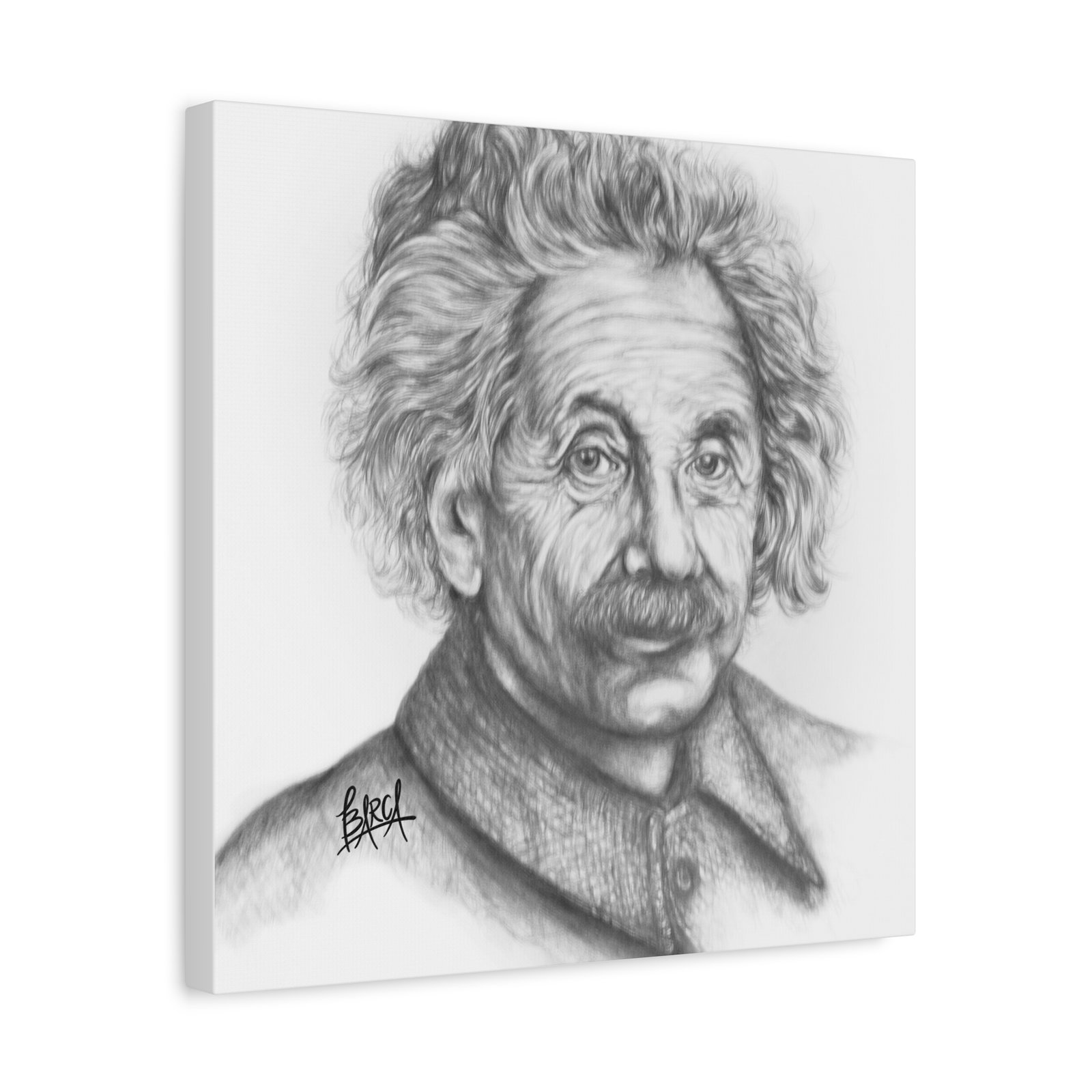 Graphite Pencil Sketch - Stylish Matte Canvas Print, Einstein Art Decor, Wall Art, Office Decor, Educational Gift, Art Lover Gift - Image 78