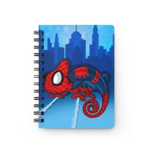 Chamo Pop Art - Marvel Superhero Spiderman Cityscape Spiral Journal | Sketchbook, Planner, Gift for Fans, Kids, Creative Writing
