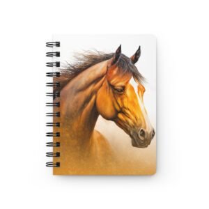Animal Art Horse - Equestrian Spirit Spiral Bound Journal - Perfect for Horse Lovers, Writers, Gift for Friends, Unique Journal, Beautiful Notebook