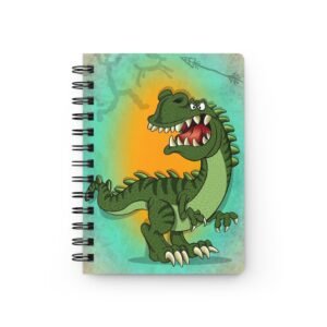 Others Cartoon Art - T-Rex Cartoon Dinosaur Spiral Bound Journal - Fun Kids' Notebook, Cute Writing Pad, Gift for Students, Classroom Stationery, Dinosaur Lover Journal