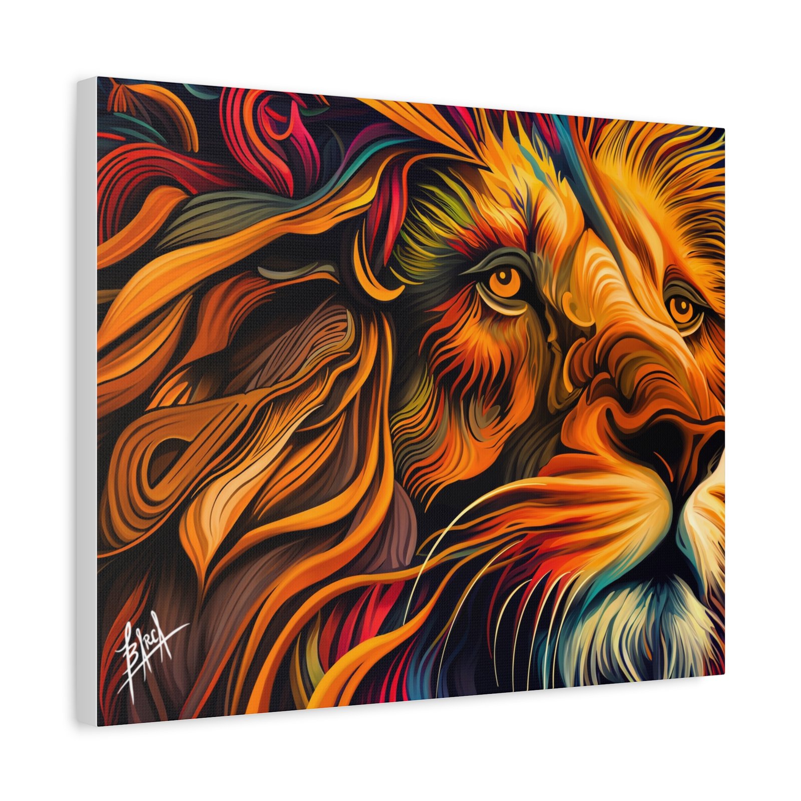 Animal Art Canvas - Vibrant Lion Canvas Art | Colorful Wall Decor, Animal Lover Gift, Living Room Accent, Nature Inspired Decoration, Unique Home Art - Image 22