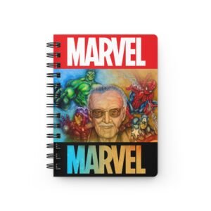 Others Portrait Painting - Stan Lee - Marvel-Inspired Spiral Bound Journal, Superhero Notebook, Gift for Fans, Writing Journal, Sketchbook, Comic Book Lover's Diary