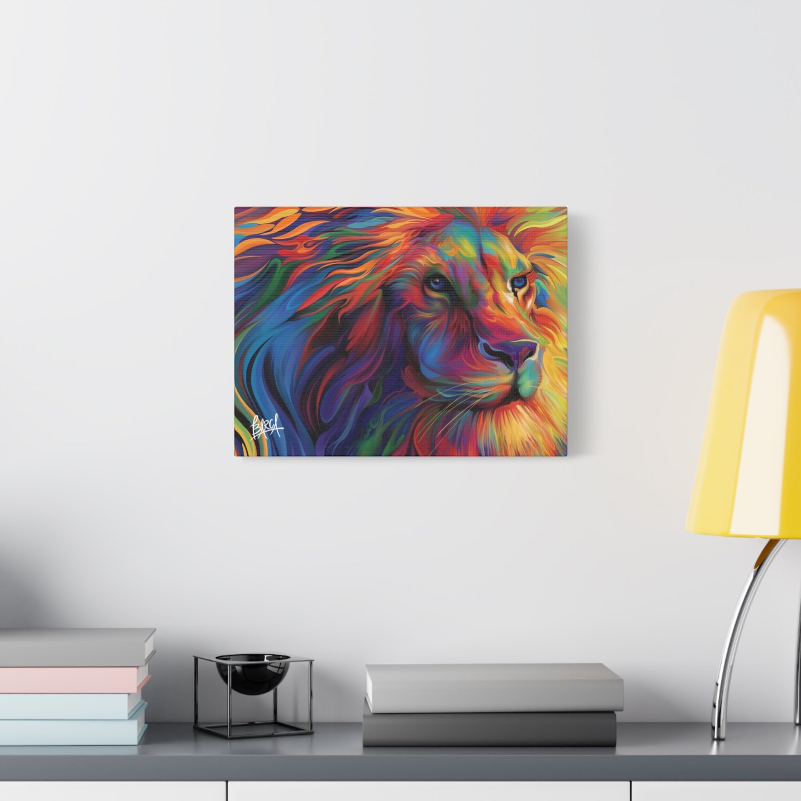 Animal Art Canvas - Vibrant Lion Canvas Art, Colorful Wall Decor, Animal Lover Gift, Bold Home Decoration, African Wildlife Art, Unique Art Piece - Image 15
