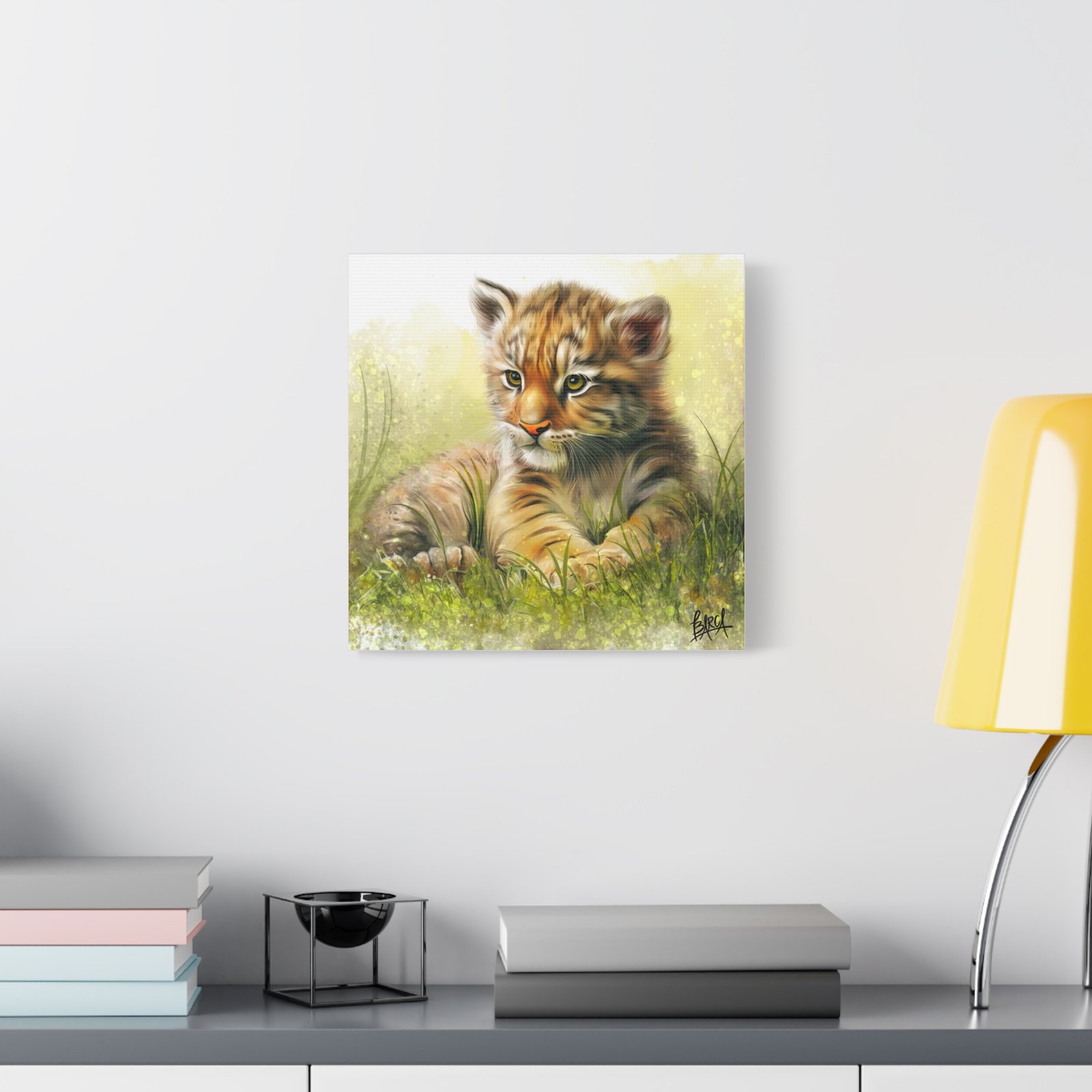 Animal Art Canvas - Tiger Cub Wall Art, Cute Animal Canvas Print for Nursery Decor, Baby Shower Gift, Wildlife Lover's Home Decor, Kid's Room Decoration - Image 15